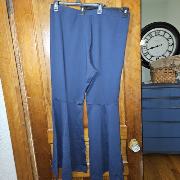 The Drop Womens Navy Wide Flare Pants XXL Takkuunda - Picture 2 of 6